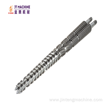 conical twin screw barrel for plastic extruder machine